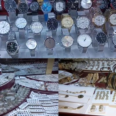 الساعات والمجوهرات والنظارات